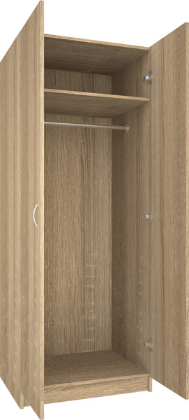 Изображение товара Шкаф МДК ШК1 для одежды 2-х дверный 780x596x2000 (дуб сонома)