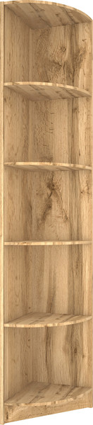Изображение товара Стеллаж МДК СУ1 угловой 370x370x2000  (дуб вотан)