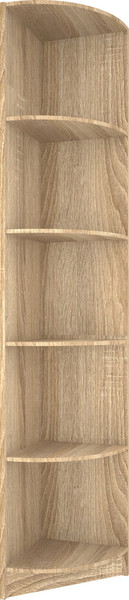 Изображение товара Стеллаж МДК СУ1 угловой 370x370x2000  (дуб сонома)