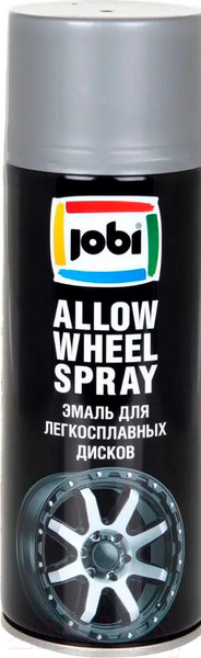 Изображение товара Эмаль автомобильная Jobi Для легкосплавных дисков (520мл/270гр, серебро)