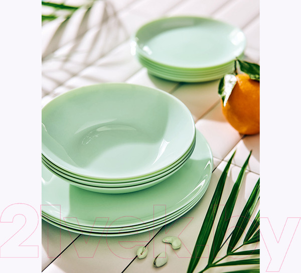 Изображение товара Тарелка столовая обеденная Luminarc Diwali Paradise Green V5839