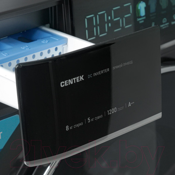 Изображение товара Стирально-сушильная машина Centek CT-1967 (черный)