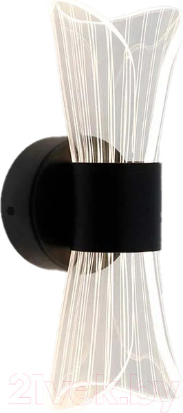 Изображение товара Бра Estares Dio 12W 2Y-ON/OFF-230x80x85-BLACK/CLEAR-220-IP20