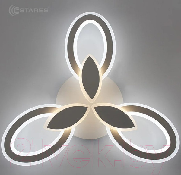 Изображение товара Люстра Estares Aurora Double 60W 3F-575x80-WHITE/WHITE-220-IP20