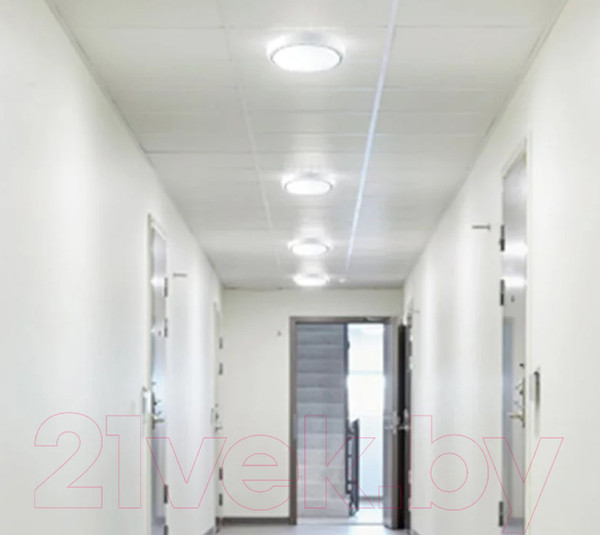 Изображение товара Потолочный светильник Estares DLR 12W R-150-CW-WHITE/WHITE-220-IP44