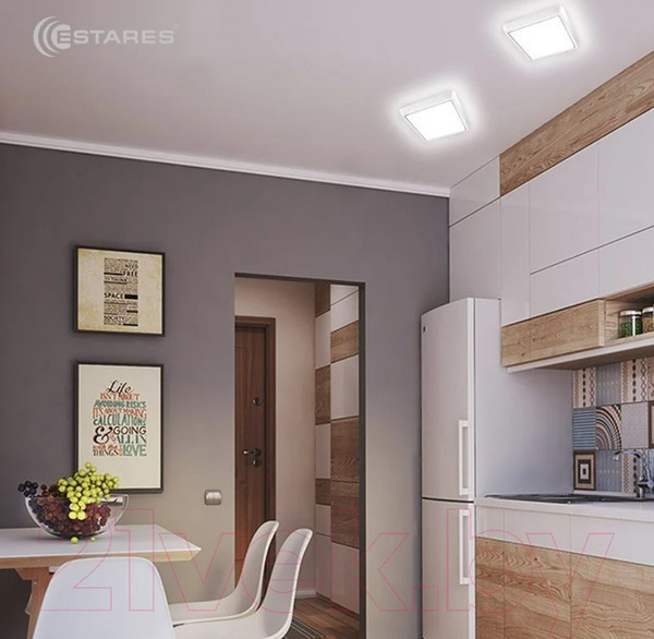Изображение товара Потолочный светильник Estares DLS 25W S-265-CW-WHITE/WHITE-220-IP44