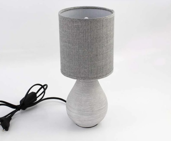Изображение товара Прикроватная лампа Estares Beta 1xE14 R-100x120x275-GRAY/GRAY-220-IP20