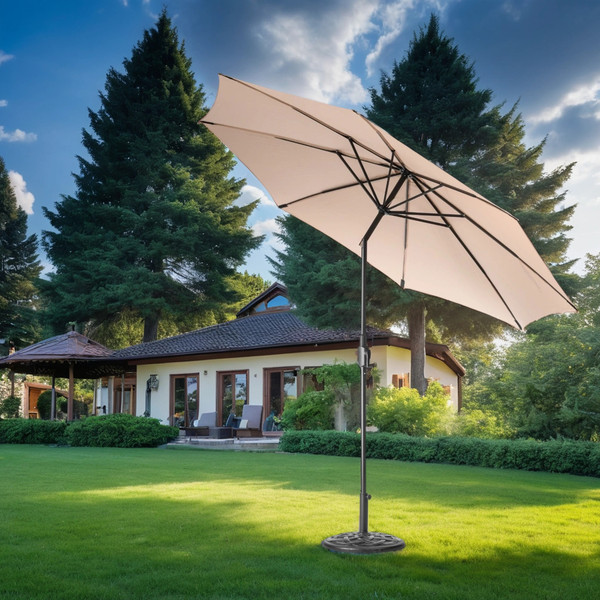 Изображение товара Зонт садовый Sundays B093801-1 (бежевый, с основанием)