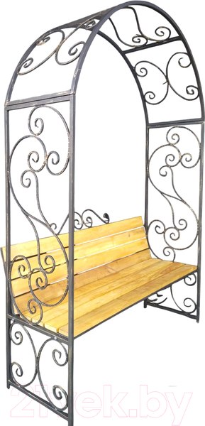 Изображение товара Скамья садовая Saniji С аркой С4 1550x500x2200