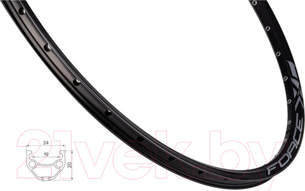 Изображение товара Обод для велосипеда FORCE XC Basic Disc / 7023821-F