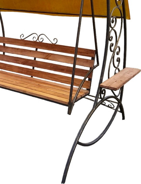 Изображение товара Качели садовые Saniji С навесом луна 2100x1500x2200