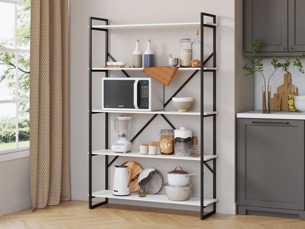 Изображение товара Стеллаж Loftyhome Мальборк 120 / 1628114 (белый альпийский)