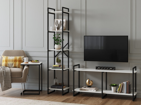 Изображение товара Стеллаж Loftyhome Мальборк 40 / 1628110 (белый альпийский)