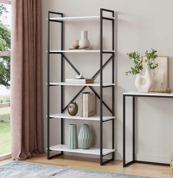 Изображение товара Стеллаж Loftyhome Мальборк 80 / 1628112 (белый альпийский)