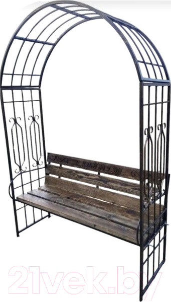 Изображение товара Скамья садовая Saniji С Юбилеем С59 1700x450x2400