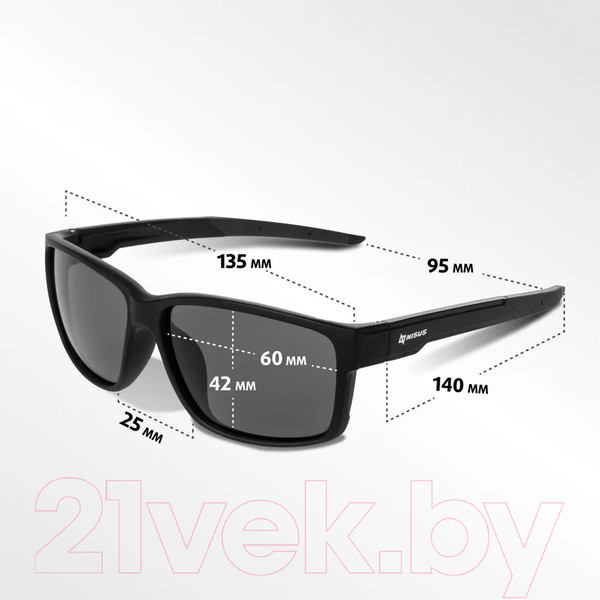 Изображение товара Очки солнцезащитные Nisus N-OP-PF2015-G