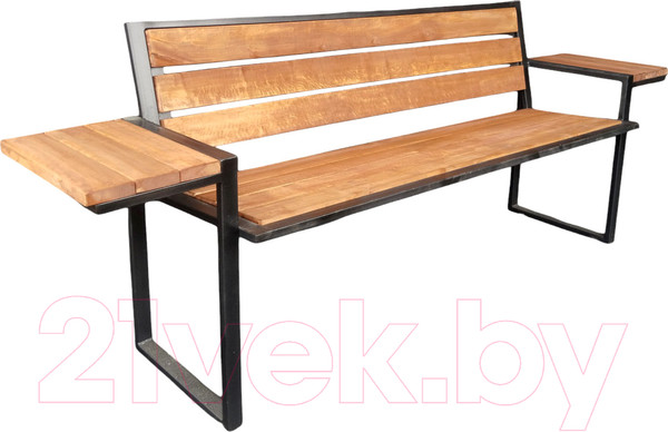 Изображение товара Скамья садовая Saniji Со столиками С89 2100x450x800