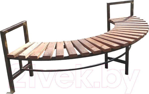 Изображение товара Скамья садовая Saniji Полукруглая С72 1700x450x900