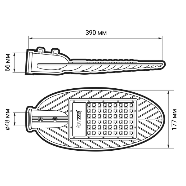 Изображение товара Светильник уличный JAZZway PSL 03 70W 4000K IP65 GR / 5022690