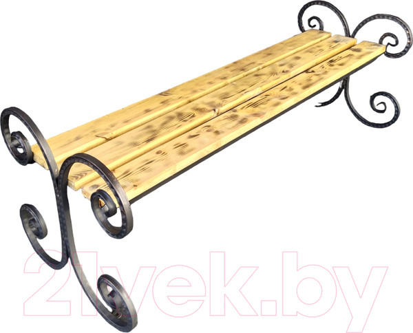 Изображение товара Скамья садовая Saniji Завиток С95 1500x450x500