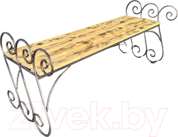 Изображение товара Скамья садовая Saniji Волна С96 1500x450x500