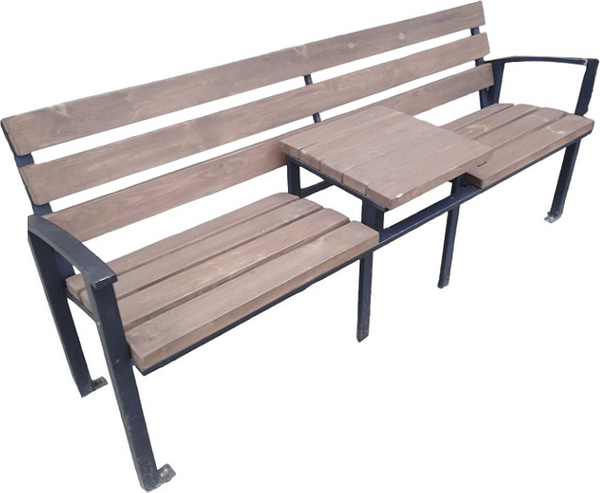 Изображение товара Скамья садовая Saniji Со столиком С107 2000x450x900