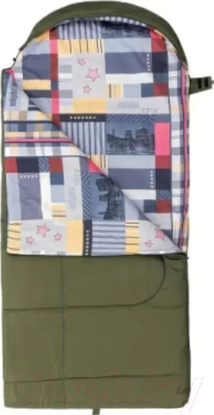 Изображение товара Спальный мешок Nisus Travel Wide Plus 300 Hollowfiber / N-SB-H300-220x106 (зеленый)