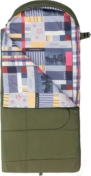 Изображение товара Спальный мешок Nisus Travel Wide Plus 400 Hollowfiber / N-SB-H400-220x106 (зеленый)