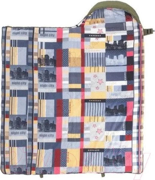 Изображение товара Спальный мешок Nisus Travel Wide Plus 400 Hollowfiber / N-SB-H400-220x106 (зеленый)