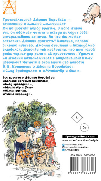 Изображение товара Книга АСТ Мушкетер и Фея. Истории из жизни Дж. Воробьева, твердая обложка (Крапивин Владислав)