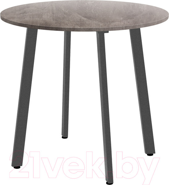 Изображение товара Обеденный стол Millwood Шанхай Л18 D900 (бетон/графит)