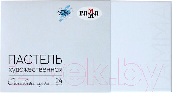 Изображение товара Набор сухой пастели ГАММА Серые тона / 108202324 (24цв)