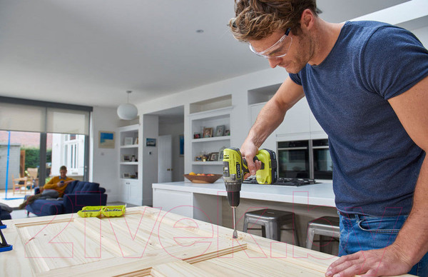 Изображение товара Аккумуляторная дрель-шуруповерт Ryobi R18DD3-115S (5133005301)