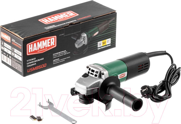 Изображение товара Угловая шлифовальная машина Hammer USM850D