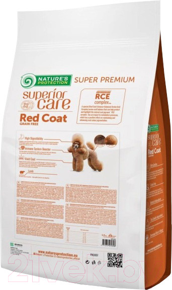 Изображение товара Сухой корм для собак Nature's Protection SC Red Coat Grain Free Lamb / NPSC47232 (1.5кг)