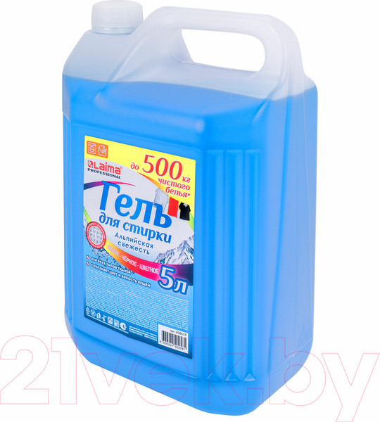 Изображение товара Гель для стирки Laima Professional. Альпийская Свежесть / 608655 (5л)