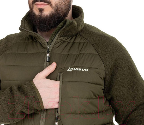 Изображение товара Кофта для охоты и рыбалки Nisus Frant N-TN-005-XL (XL,хаки)