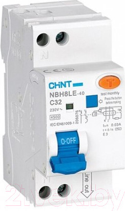 Изображение товара Дифференциальный автомат Chint NBH8LE-40 / 206063