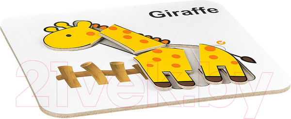 Изображение товара Развивающая игра Bondibon Раскраска-пазл. Жираф / BB2350