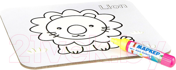 Изображение товара Развивающая игра Bondibon Раскраска-пазл. Лев / BB2351