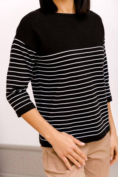 Изображение товара Джемпер Romgil ТЗ367  (р.158-164-88-94, черный/белый)