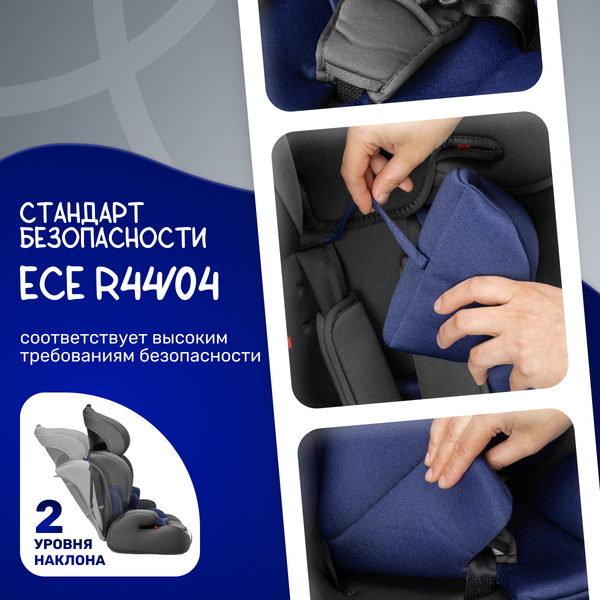 Изображение товара Автокресло NINO Simple ZY10 (черный/синий)