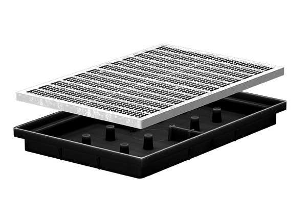 Изображение товара Поддон для решетки придверной Ecoteck ДИ 22905000 (черный)