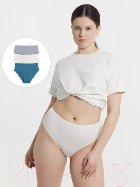 Изображение товара Комплект женских трусов Mark Formelle 412075-3 (р.106, арктика)