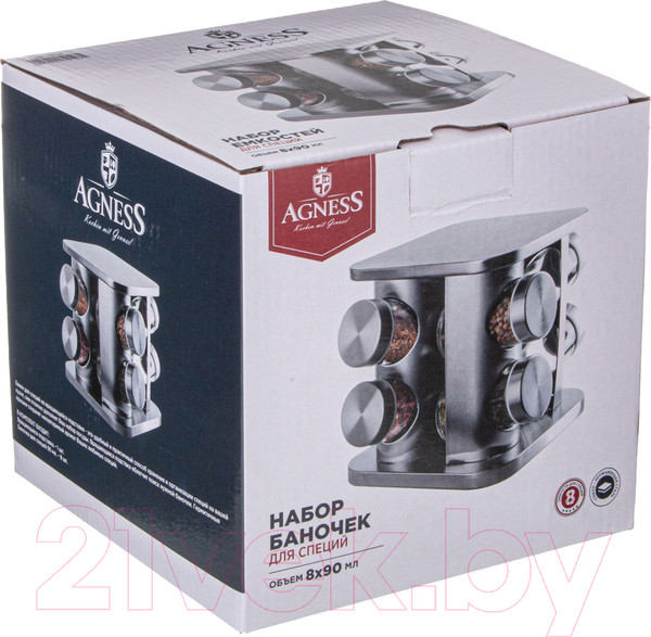 Изображение товара Набор для специй Agness 172-148 (8шт)