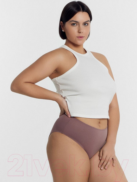 Изображение товара Комплект женских трусов Mark Formelle 412075-3 (р.110, кофейная роза1)