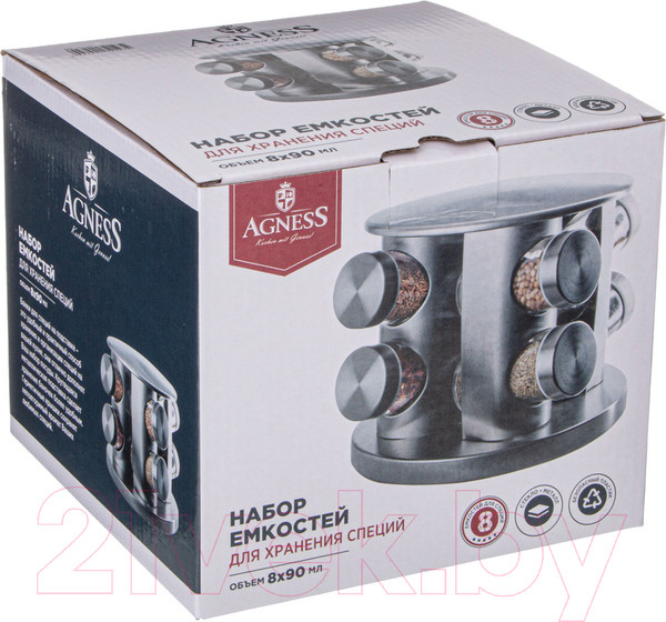 Изображение товара Набор для специй Agness 172-147 (8шт)