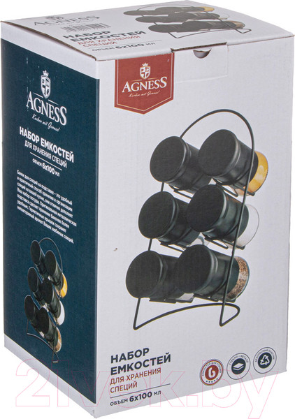 Изображение товара Набор для специй Agness 172-144 (6шт)