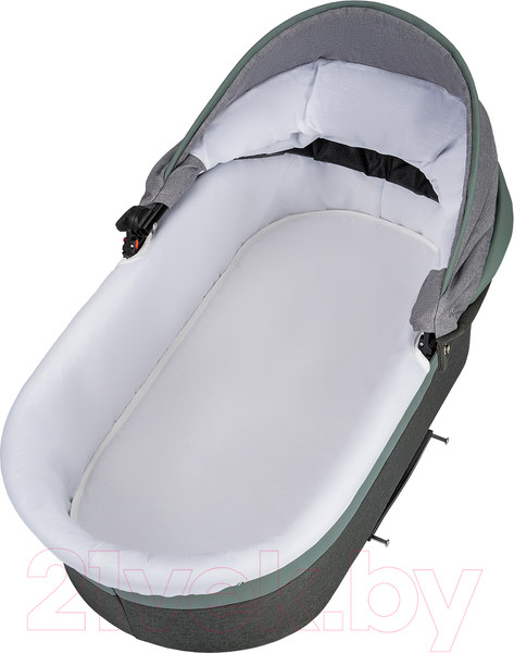 Изображение товара Детская универсальная коляска Alis Alvaro F 3 в 1 (Al 10, темно-серый/светло-серый/шалфей кожа)