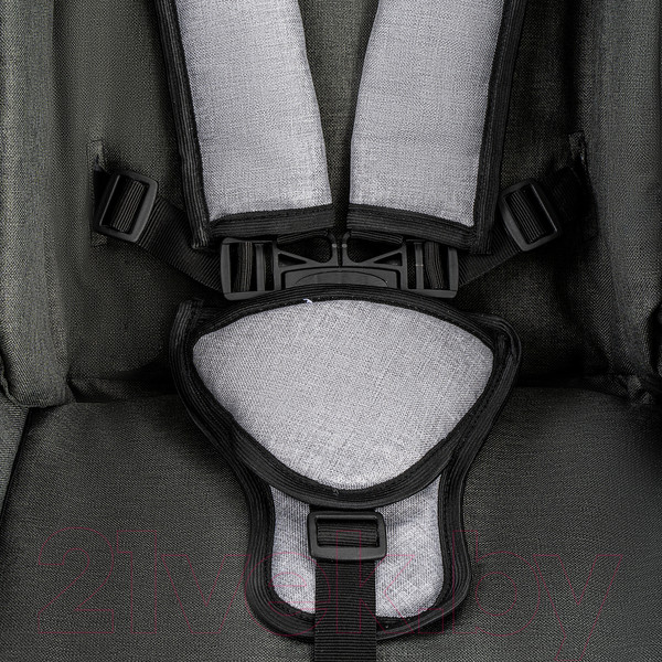 Изображение товара Детская универсальная коляска Alis Alvaro F 3 в 1 (Al 10, темно-серый/светло-серый/шалфей кожа)